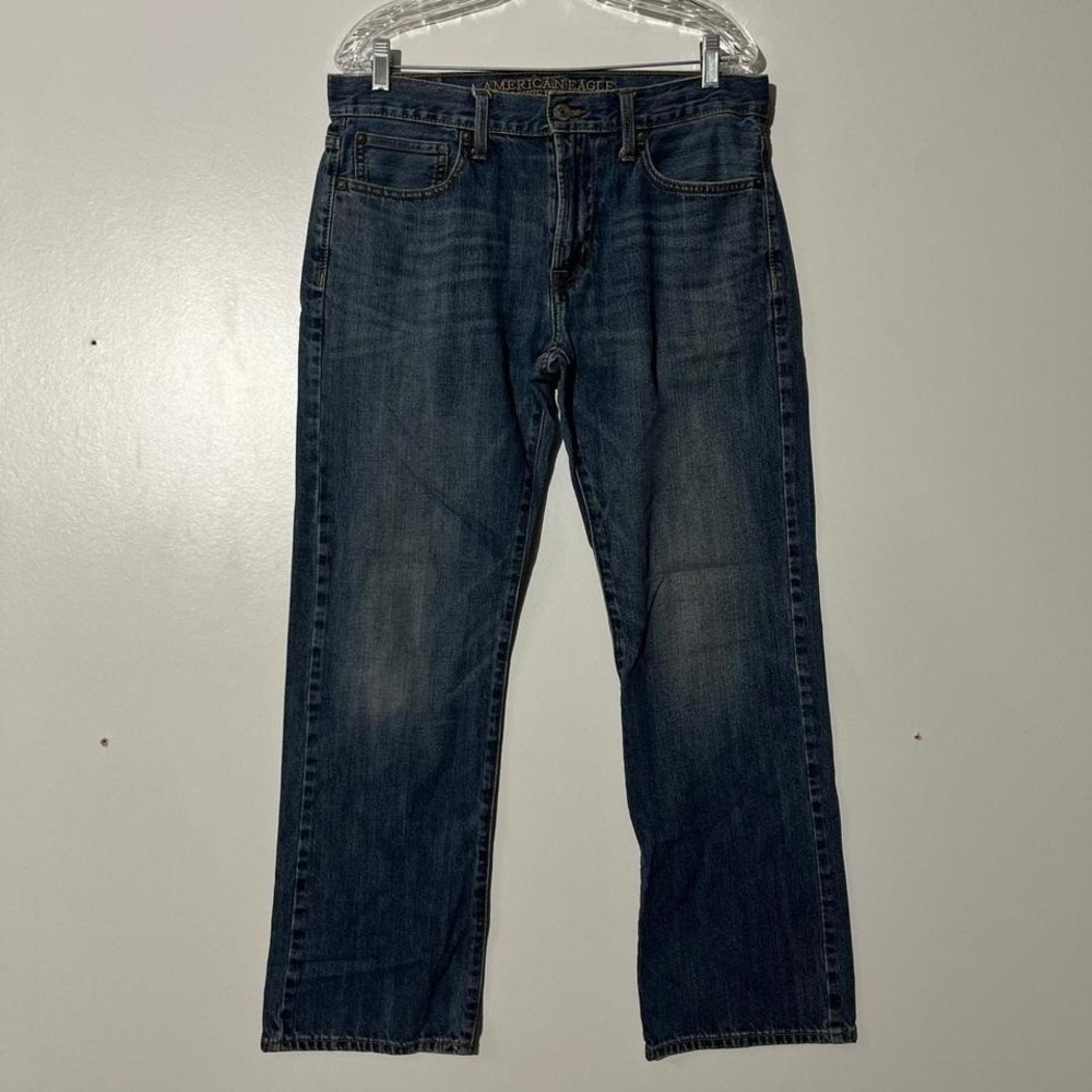 American Eagle Outfitters Original Boot Mens Blue Jeans Size 34x30